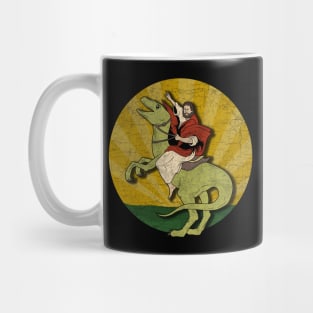 Jesus on a Raptor Mug